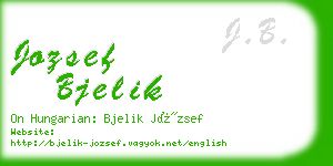 jozsef bjelik business card